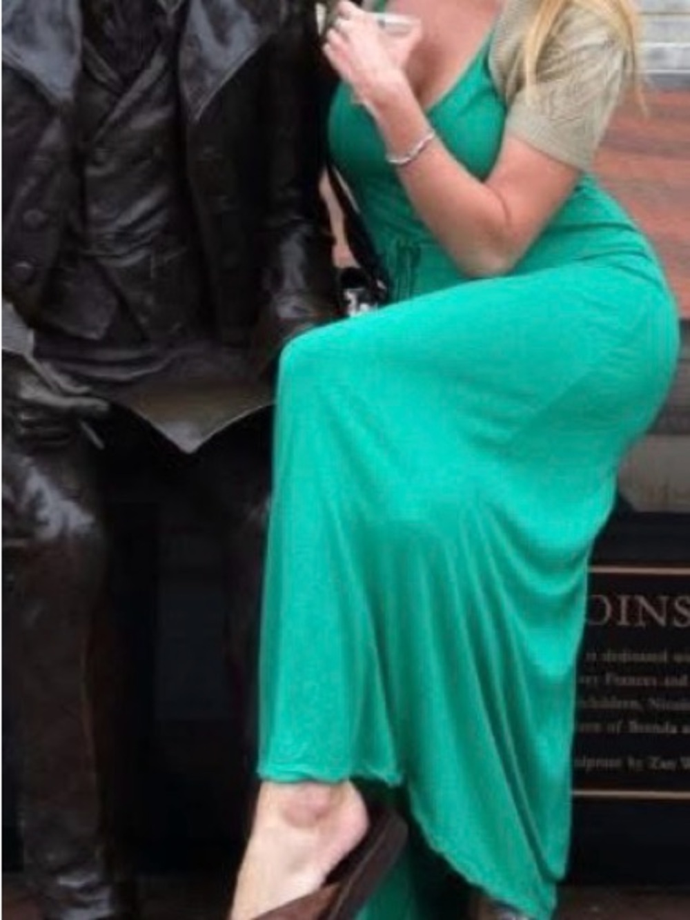 Old Navy Teal Green Halter Tie-Back Tank Dress